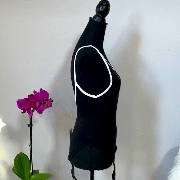 Puma Classics Black and White Bodysuit Tank Top - Picture 6 of 10